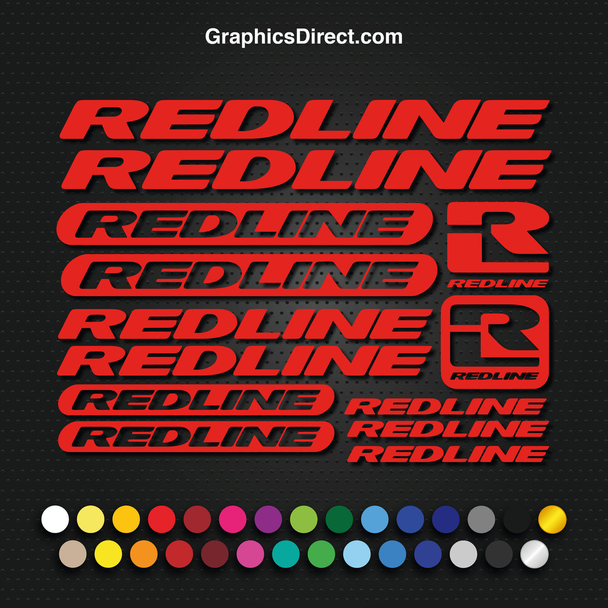 Redline decal sales